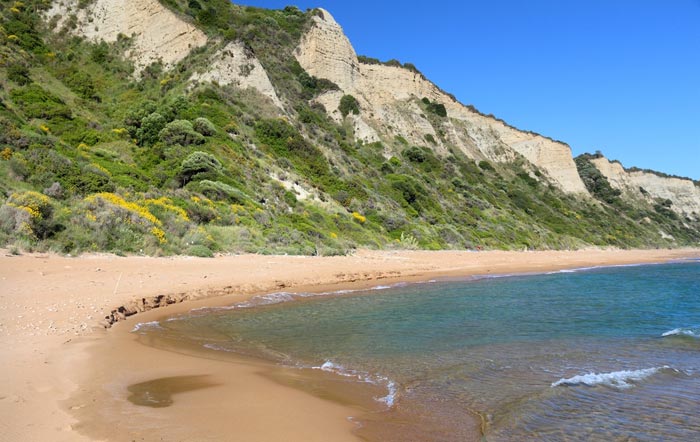 Gardenos Beach in Corfu