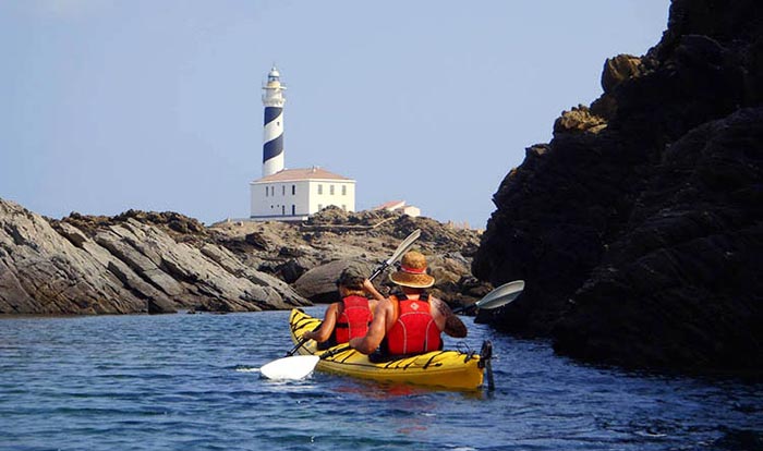 Kayaking in Menorca