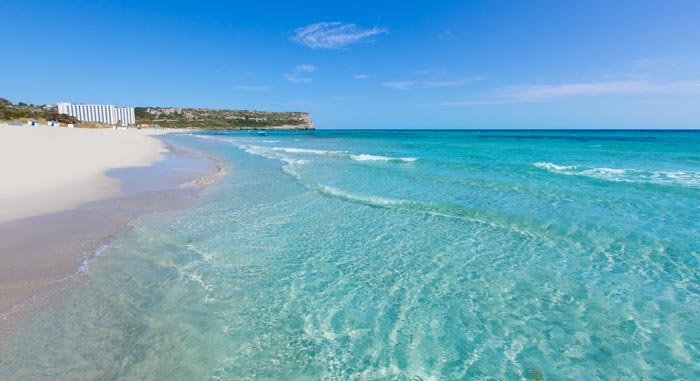 Playa de Son Bou in Menorca