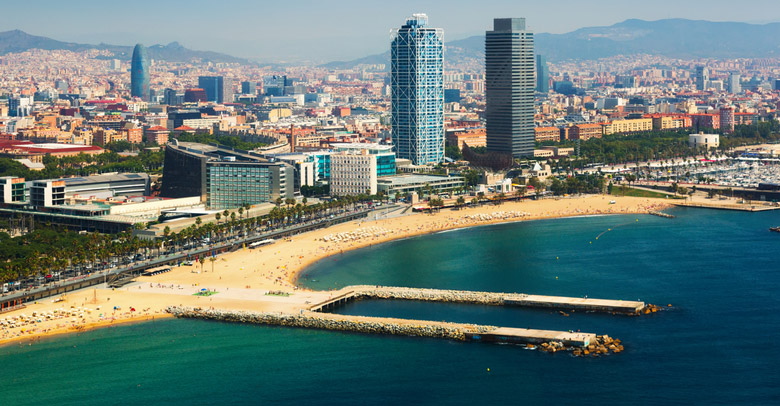 Barceloneta Beach in Barcelona