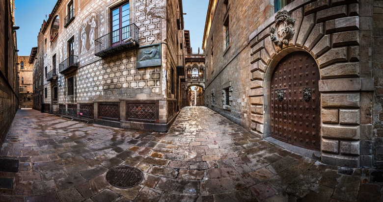 Gothic Quarter in Barcelona