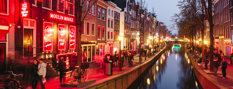 Red Light District in Amsterdam