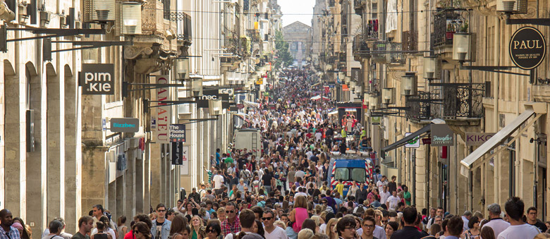 Rue Sainte-Catherine in Bordaeux