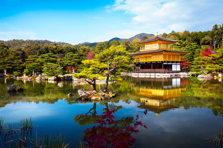 Temple of the Golden Pavilion in Kyoto