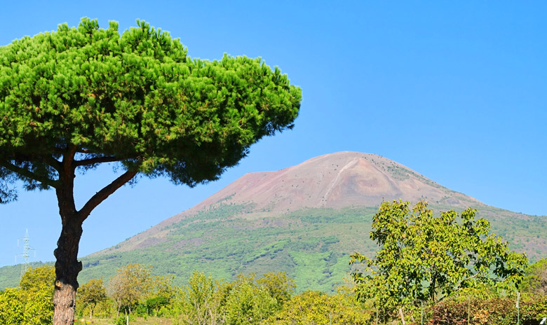 Mount Vesuvius in Naples