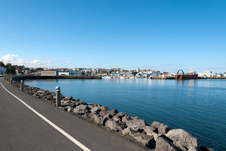 Port of Hafnarfjordur in Reykjavik