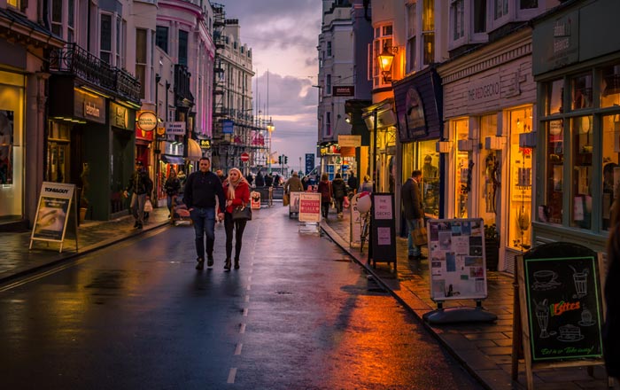 The Lanes in Brighton