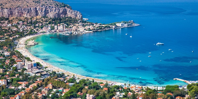 Mondello Beach in Palermo