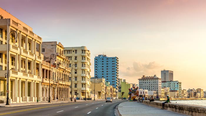 The Malecon in Cuba