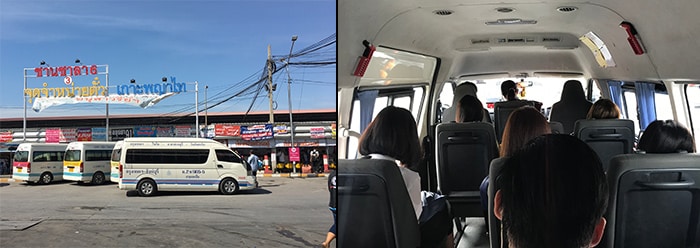 Van Bangkok naar Hua Hin met een minibusje