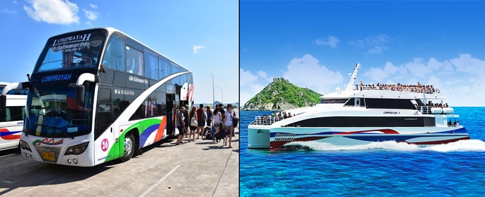 Van Bangkok naar Koh Phangan per bus en veerboot