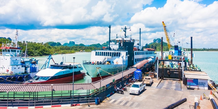 De Donsak Pier in Surat Thani