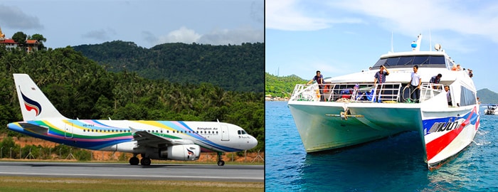 Bangkok til Koh Tao med fly og færge