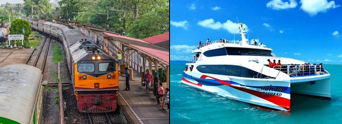 กรุงเทพไปเกาะเต่าโดยรถไฟและเรือข้ามฟาก