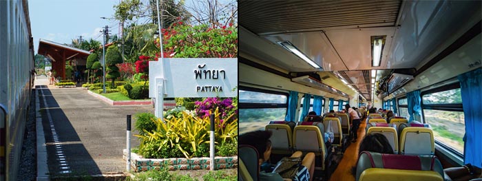De Bangkok a Pattaya en tren