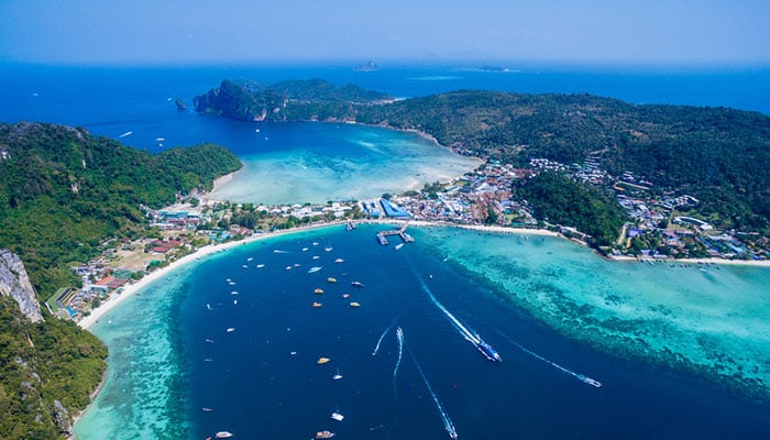 Phuket til Koh Phi Phi med buss og ferje