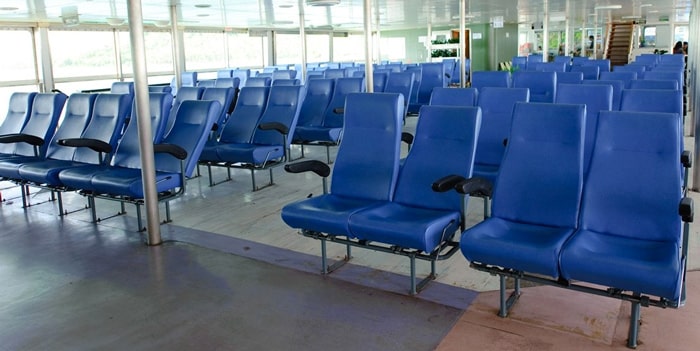 Seating on a Raja Ferry