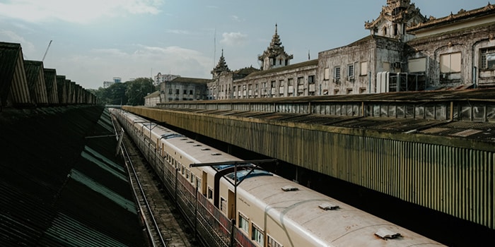 Estación central de trenes de Rangún