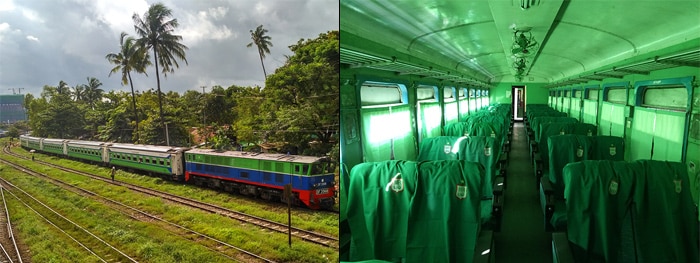 De Yangon à Bagan en train