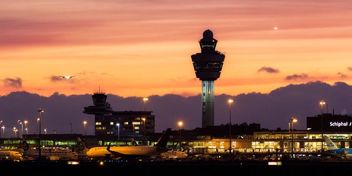 D’Amsterdam à Bruxelles en avion