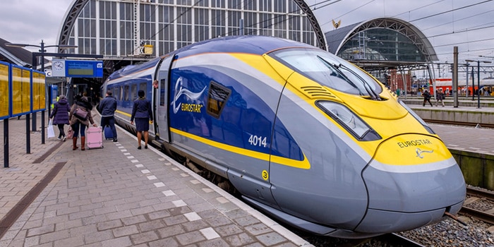 Amsterdam to London by high-speed train