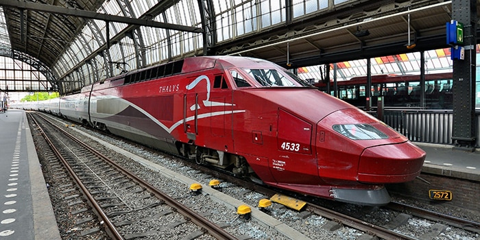 Amsterdam to Paris by high-speed train