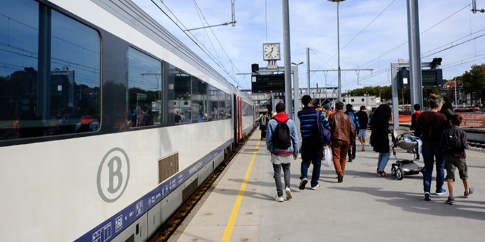 Bruselas a París en tren normal