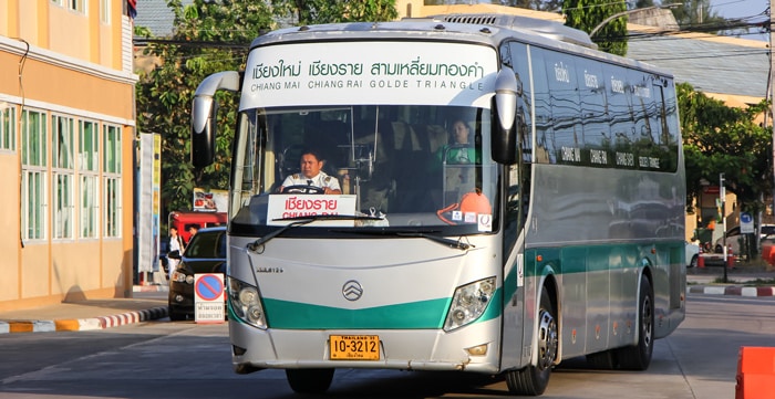 Chiang Mai till Chiang Rai med buss