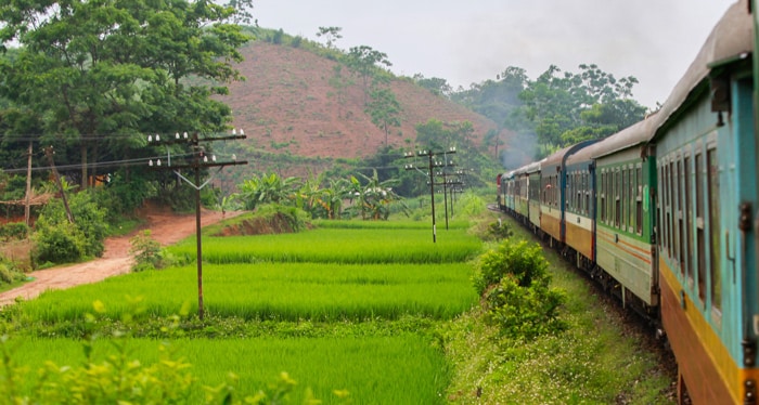 Hanoi till Sapa med tåg