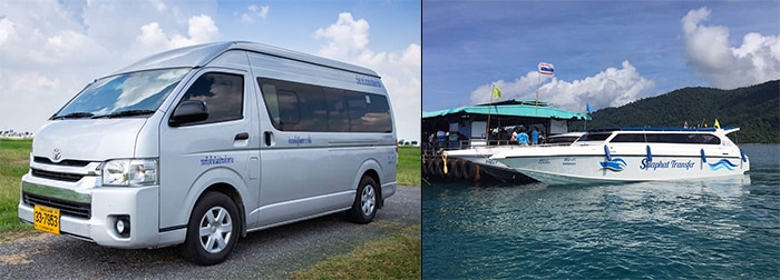 Krabi till Koh Lipe med minibuss och båt