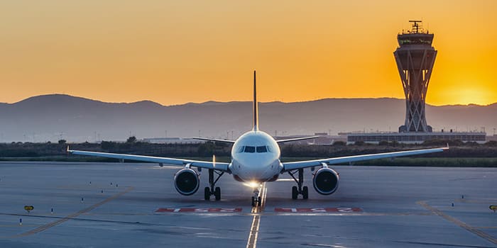 飛行機でパリからバルセロナへ