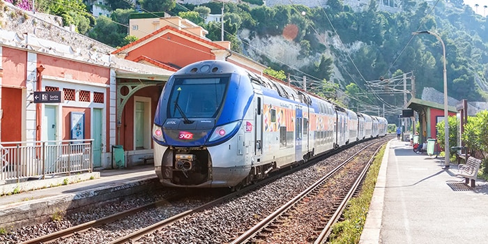 París a Niza en tren