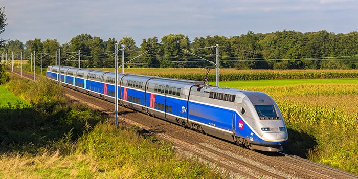 Paris to Rome by rapid TGV train