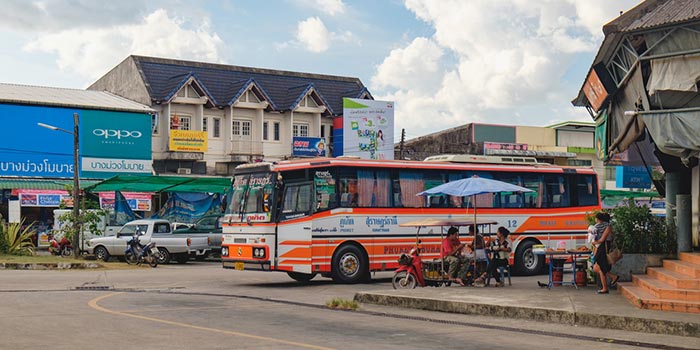 Phuket til Krabi med lokal bus