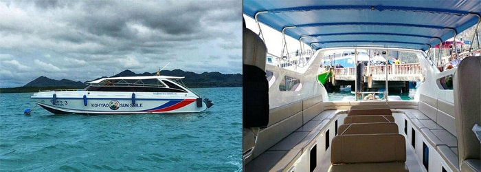 Phuket to Krabi by speedboat