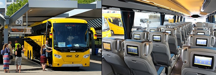 Die Busse von RegioJet fahren am Busbahnhof Berlin ZOB ab