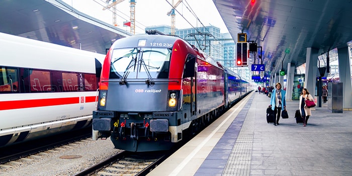 Van Wenen naar Boedapest per trein