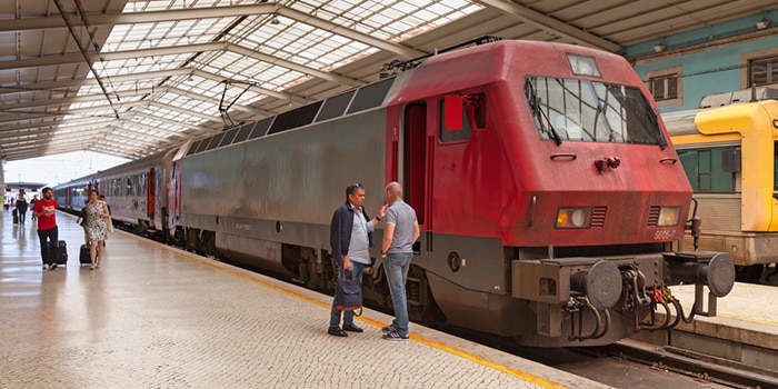 Van Faro naar Lissabon per trein