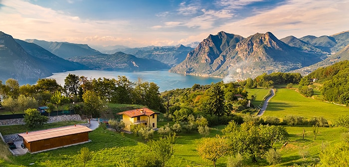 Lake Iseo in Italy