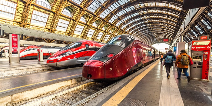 Da Milano a Venezia con il treno ad alta-velocità