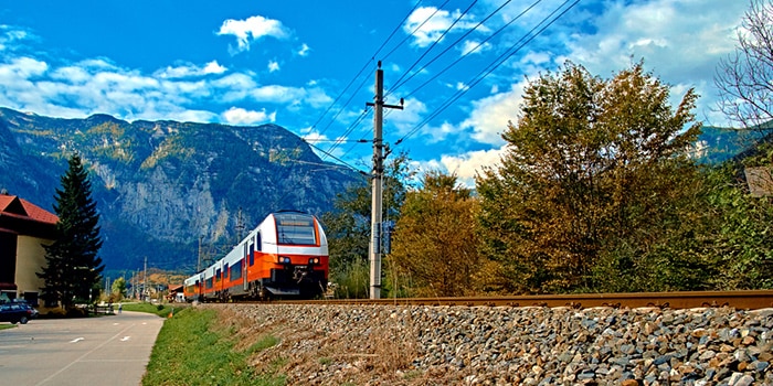 Mit dem Zug von Salzburg nach Hallstatt