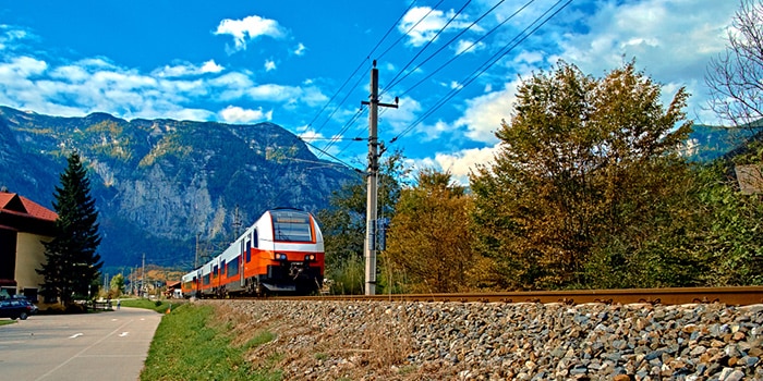 Salzburg til Hallstatt med tog