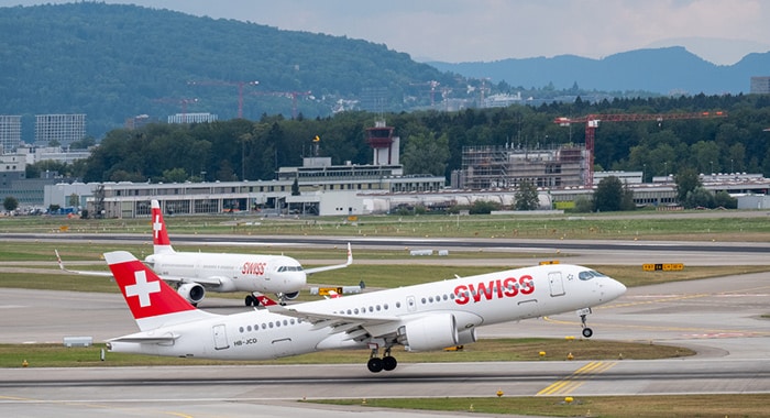 Zürich til Genève med fly