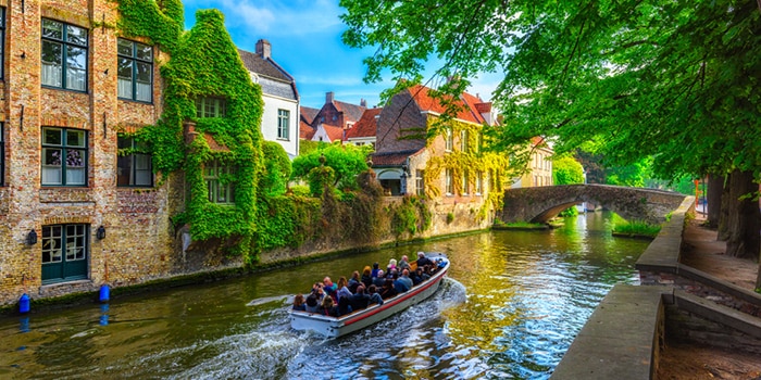 Amsterdam til Brugge med organisert tur