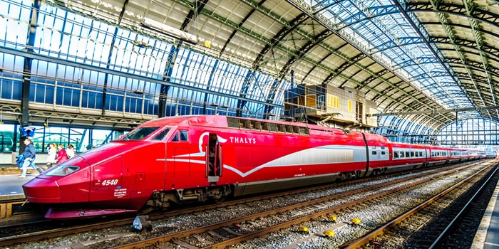 Van Amsterdam naar Brugge per trein