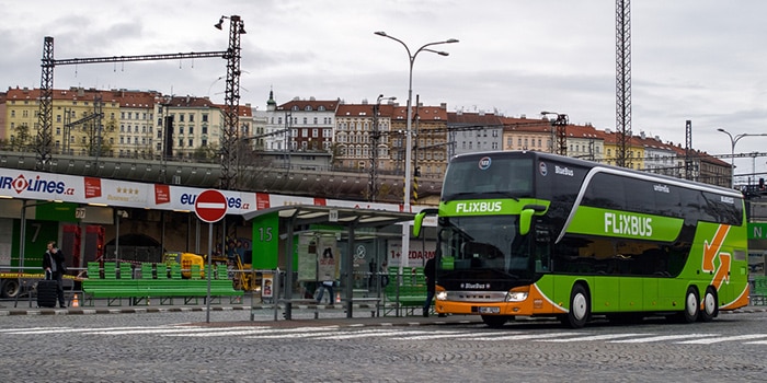 Van Amsterdam naar Praag per bus