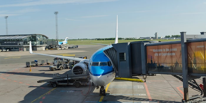 Van Kopenhagen naar Amsterdam per vliegtuig