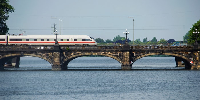 Mit dem Zug von Kopenhagen nach Amsterdam