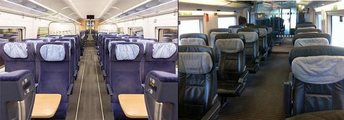 ICE train seating