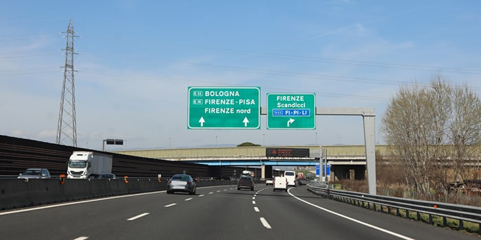 De Milán a Florencia en coche